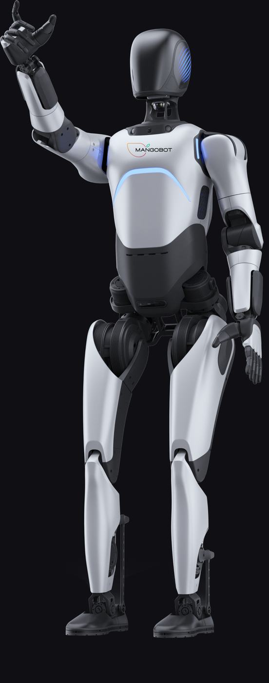 Mangobot A2 Ultra humanoid robot standing full length
